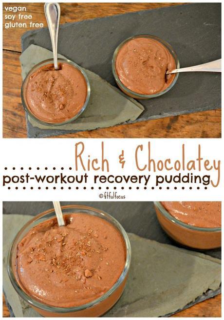 Rich & Chocolatey Post-Workout Recovery Pudding (vegan, soy free, gluten free)