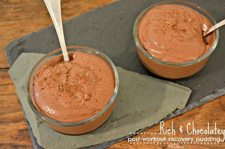 Rich & Chocolatey Post-Workout Recovery Pudding (vegan, soy free, gluten free)