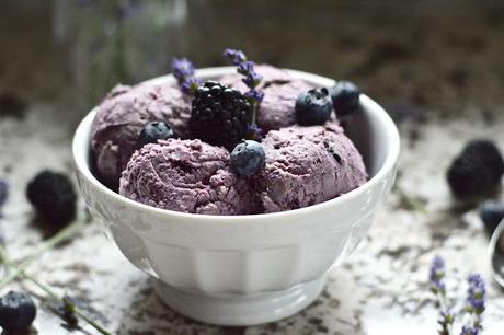 Paleo Double Berry Coconut Ice Cream (Dairy Free, AIP, SCD, GAPS, Whole 30, No Added Sweetener)