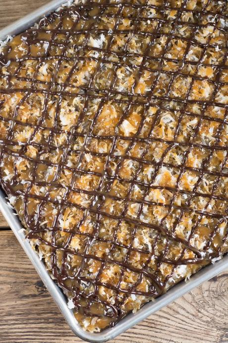 Samoa Sheet Cake