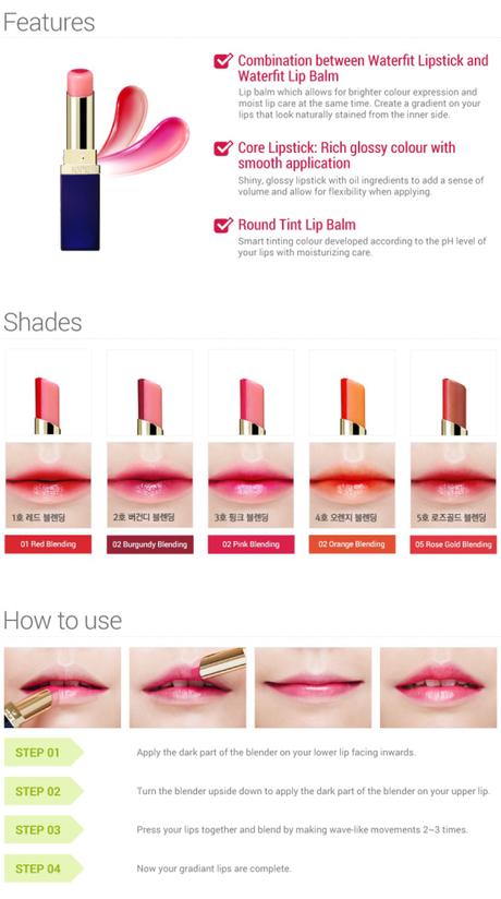 Iope Dual Lip Blender Lipstick range