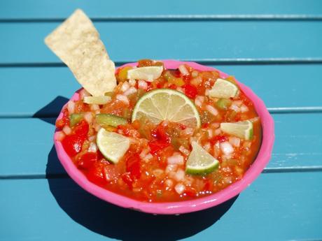 Fruit and Vegetable Train with Halfway Homemade Salsa