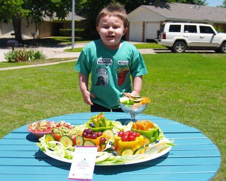 Fruit and Vegetable Train with Halfway Homemade Salsa