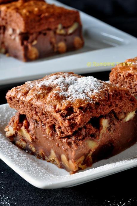 Brownie Magic Custard Cake