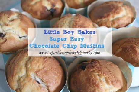 Little Boy Bakes: Chocolate Chip Muffins