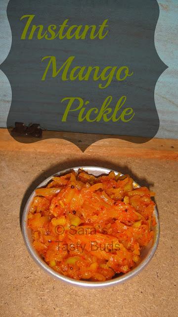 Grated Mango Pickle / Instant Mango Pickle