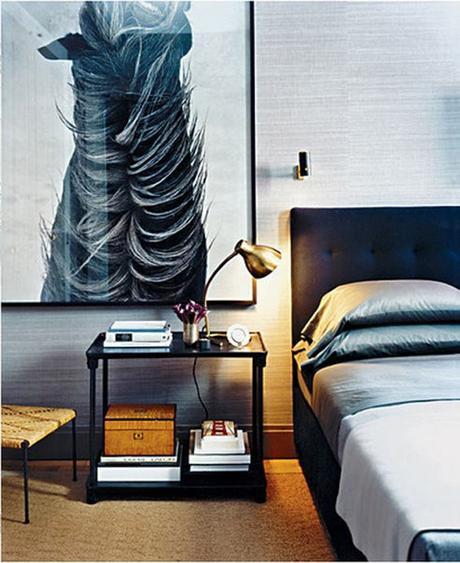 Abstract Horse Photo In Bedroom Of Fashion Designer Francisco Costa