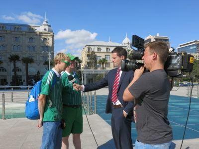 #gawa #daretodream Living Out A Childhood Dream Supporting Northern Ireland: My Plans for June 2016 Shaun Schofield and I interviewed in Baku, Azerbaijan just before the 2-0 defeat
