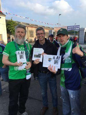 #gawa #daretodream Living Out A Childhood Dream Supporting Northern Ireland: My Plans for June 2016 David, Gavin and I selling Here We Go...Again featuring Arconada...Armstrong!