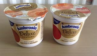 Ambrosia Deluxe Custard Review: Salted Caramel & Creamy Toffee