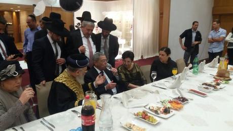 the above scene is at the wedding of the daughter of Chie...