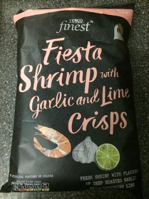 Today's Review: Tesco Finest Fiesta Shrimp With Garlic And Lime Crisps