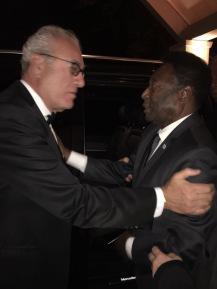 Abraham Bejerano, Proprietor & President of AB Hotels, and Pele at Sopwell House Abraham Bejerano, Proprietor & President of AB Hotels, and Pele at Sopwell House