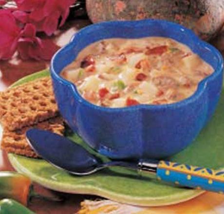 Spicy Cheeseburger Soup