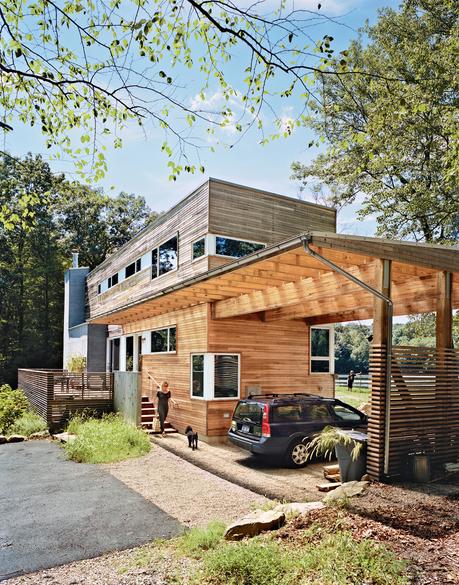 Modern carport in New Jersey