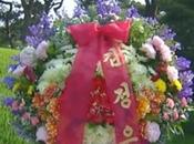 Floral Wreaths Placed Ik’s Grave