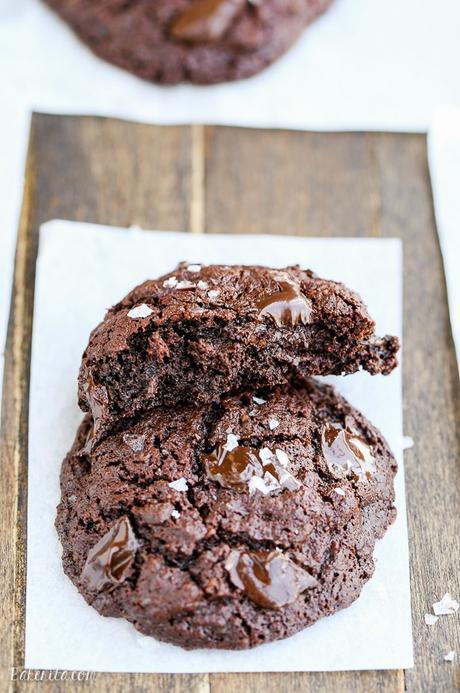 Even your most intense chocolate craving doesn't stand a chance against these Paleo Double Chocolate Cookies! These super chocolatey cookies are gluten free and refined sugar free.