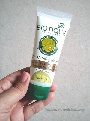 Biotique Bio Morning Nectar Flawless Skin Face Wash Review!
