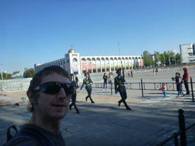 Backpacking in Kyrgyzstan: My Top 20 Sights in Bishkek Changing of the guards in Bishkek