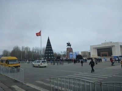 Backpacking in Kyrgyzstan: My Top 20 Sights in Bishkek Christmas at Ala Too Square, 2015