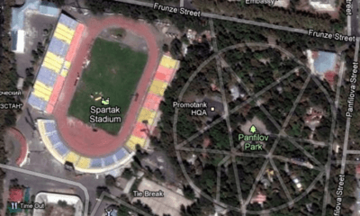 Backpacking in Kyrgyzstan: My Top 20 Sights in Bishkek Panfilov Park in shape of star