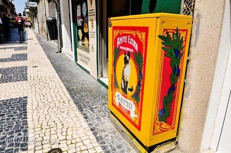 electrical box street art by Catarina Rodrigues and Thiago Marci