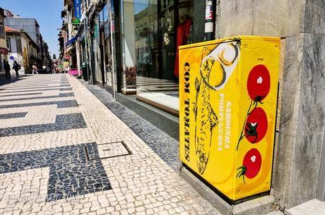 electrical box street art by Catarina Rodrigues and Thiago Marcial
