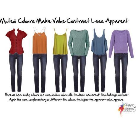 Learining about value contrast: muted colours value contrast