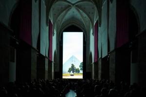 First Showing of Vertical Cinema at Grey Friars church in Austria