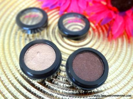 Australis Metallix Eyeshadows - Gold Gaga And Plum Diddy Review , Swatches and Price