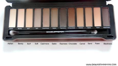 Models Prefer Matte Nude Eyeshadow Palette Review - A dupe for Urban Decay Palettes ?