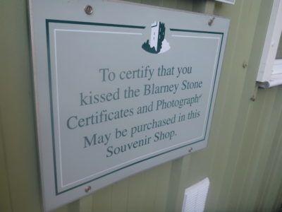 Kissing the Blarney Stone in County Cork, Republic of Ireland Kissing the Blarney Stone in County Cork, Republic of Ireland