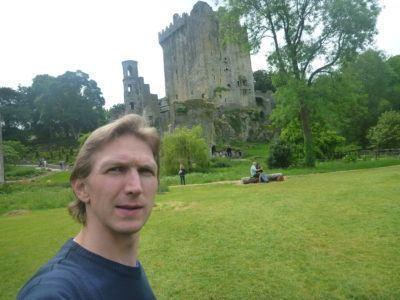Kissing the Blarney Stone in County Cork, Republic of Ireland Blarney Castle and Gardens
