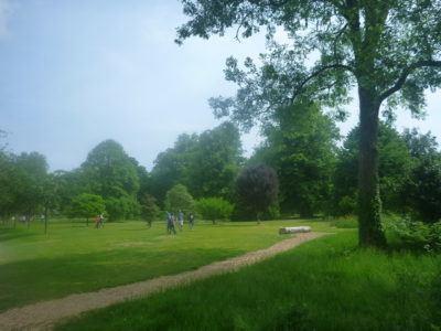 Kissing the Blarney Stone in County Cork, Republic of Ireland Blarney Gardens