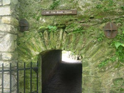Kissing the Blarney Stone in County Cork, Republic of Ireland Paths at Blarney Castle and Gardens