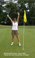 Stacy Solomon hole in one golf