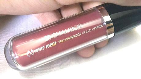 Chambor Extreme Wear Liquid Transfer Proof Lipstick 402 Review and Swatches