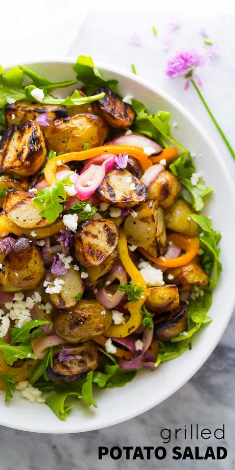 Mediterranean Grilled Potato Salad with Lemon Parsley Vinaigrette TEXT