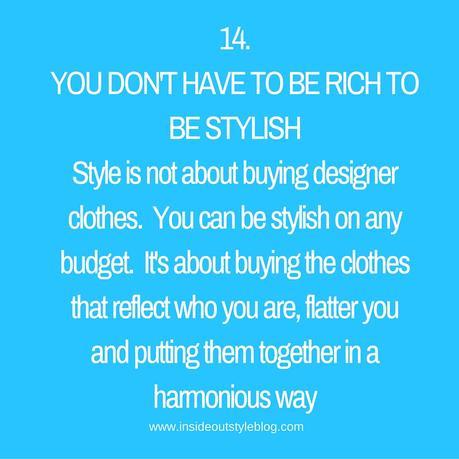 Style is Not About Money