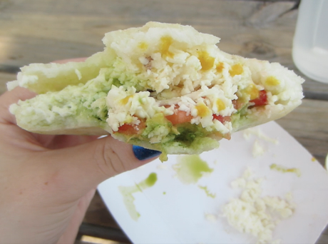 Arepa from Caracas on Rockaway Beach