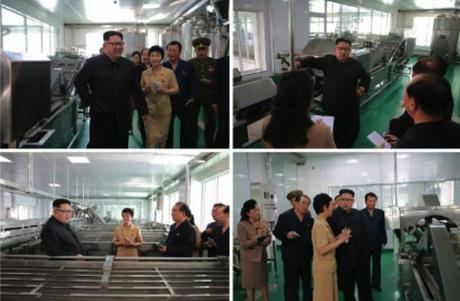 Kim Jong Un inspects the Ryugyo'ng Picklet Factory (Photos: Rodong Sinmun/KCNA).