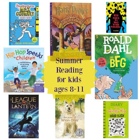 Summer reading suggestions for kids ages 8-11