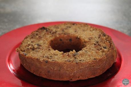 Eggless Choc Chip Fruity Bundt Cake