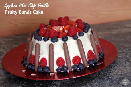 Eggless Choc Chip Fruity Bundt Cake