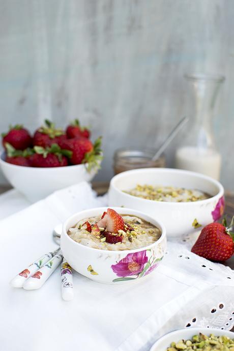 Rice Pudding with Caramel Sauce