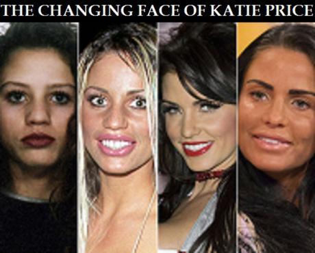 changing face of Katie Price