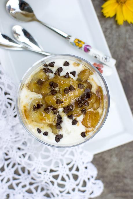 Easy Bananas Foster with Homemade caramel sauce