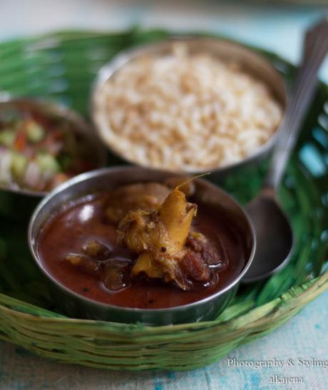 MUDHI MANSA - Puffed Rice with Goat Meat Curry