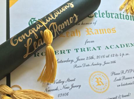 Graduation Diploma Invitations with DIY Tassels