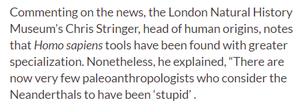 Creationists invent controversy over Neanderthal intelligence